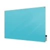 Clearance Harmony 4'H x 8'W Magnetic Glass Whiteboard with Square Corners, Blue (HMYSM48BE) Dry Erase