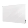 Discount Harmony 4'H x 8'W Magnetic Glass Whiteboard with Square Corners, White (HMYSM48WH) Dry Erase