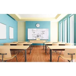 M1 Series Porcelain Dry-Erase Whiteboard, Aluminum Frame, 10' x 4' (M1-410-4) Dry Erase