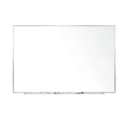 New Magnetic Porcelain Whiteboard, Aluminum Frame, 3' H x 4' W (M1-34-1) Dry Erase