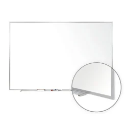 New Magnetic Porcelain Whiteboard, Aluminum Frame, 3' H x 4' W (M1-34-1) Dry Erase