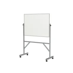 Outlet Melamine Dry-Erase Whiteboard, Aluminum Frame, 4' x 3' (ARMM34) Dry Erase