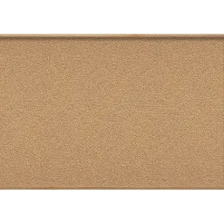 Clearance Natural Cork Bulletin Board with Wood Frame, 4'H x 8'W WK48 (WK48) Bulletin