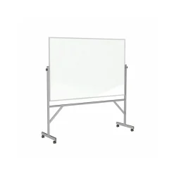Clearance Porcelain Dry-Erase Whiteboard, Aluminum Frame, 6' x 4' (ARM1M146) Dry Erase