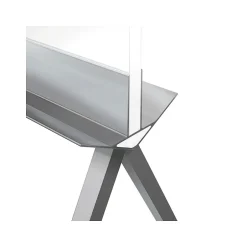 Roam Laminate Dry-Erase Whiteboard, Aluminum Frame, 4' x 3' (RM36SAWHN) Dry Erase