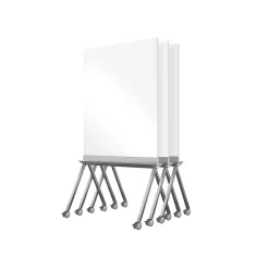 Roam Laminate Dry-Erase Whiteboard, Aluminum Frame, 4' x 3' (RM36SAWHN) Dry Erase