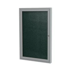 Vinyl Bulletin Board, Satin Frame, 2' x 1.5' (PA12418VX-183) Bulletin
