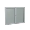 Online Vinyl Enclosed Bulletin Board, Satin Frame, 3'H x 4'W (PA23648VX-193) Bulletin