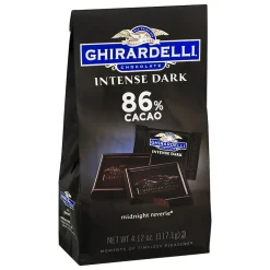 Chocolate<Ghirardelli Intense Dark 86% Cacao Dark Chocolate Candy Bar, 4.12 oz., 3/Bag (300-01033)