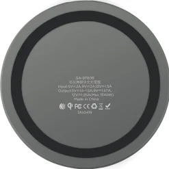 Gigastone Qi Certified Fast Wireless Charging Pad, Black, (GS-GA-9700B-R)