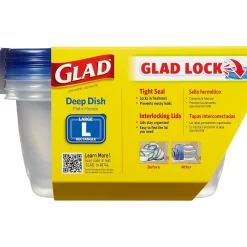 Food Storage Containers<Glad ® Deep Dish Containers, 64 Oz., 3/Pack (70045)