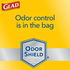 Glad ForceFlex OdorShield 13 Gallon Kitchen Trash Bag, 23.75