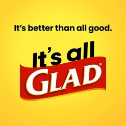 Glad ForceFlex Tall Kitchen Drawstring Trash Bags, 13 Gallon, Fresh Clean scent with Febreze Freshness, 80/Box(78534)