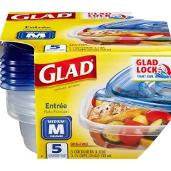 Food Storage Containers<Glad Home Collection Containers, 25 Oz., 5/Pack (79067)