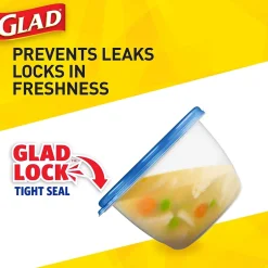Food Storage Containers<Glad ® To Go Lunch Containers, 32 Oz., 4/Pack (78404)