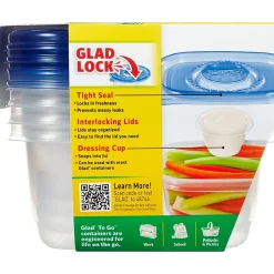 Food Storage Containers<Glad ® To Go Lunch Containers, 32 Oz., 4/Pack (78404)