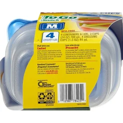 Food Storage Containers<Glad ® To Go Lunch Containers, 32 Oz., 4/Pack (78404)