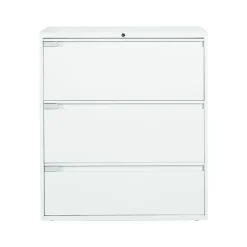 Outlet 9300 Plus Series 3-Drawer Lateral File Cabinet, Locking, Letter/Legal, Designer White, 36" (TD9336P3F1HDWT) File Cabinets