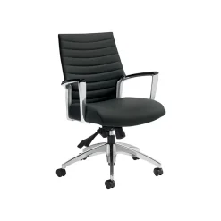 Online Accord Vinyl Executive Chair, Ink Black (26714ALA16F) Office Chairs