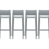 Hot Bakhita Plastic Armless Bar Chair, Alloy, 4/Carton (6754ALY) Folding & Stacking