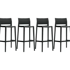 Bakhita Plastic Banquet/Reception Chair, Char 4/Carton (6754CHA) Folding & Stacking