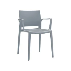 New Bakhita Polypropylene Banquet/Reception Chair, Alloy, 4/Carton (6750ALY) Folding & Stacking