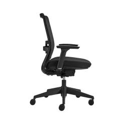 New Factor Mesh Back Fabric Task Chair, Black (55418BKFU85) Office Chairs