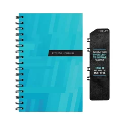 Global Printed Products Hardcover Fitness Journal, College-Ruled, Blue, 120 Pages (GPP-0068-S) Outlet