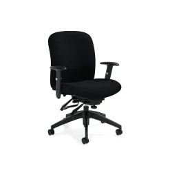 Sale Truform Fabric Computer and Desk Chair, Black (QSTS54513BKQL10) Office Chairs