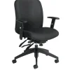 Hot Truform Medium Back Multi-Tilter, Ebony, 26Wx25Dx38.5H Office Chairs