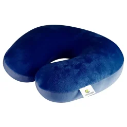Go Green Power Travergo Polyester Travel Pillow, Blue (TR1020BL)
