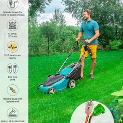 Extension Cords<GoGreen Power 16/3 8' Heavy Duty Extension Cord, Lighted End, Orange (GG-13708)