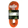 Extension Cords<GoGreen Power 25' Indoor/Outdoor Extension Cord, 3-Outlet, 12 AWG, Orange (GG-15225)
