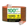 Extension Cords<GoGreen Power 100' Indoor/Outdoor Extension Cord, 12 AWG, Orange (GG-14000)