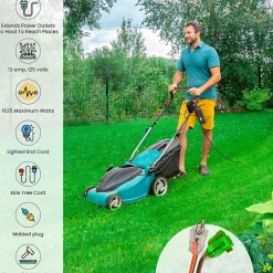 Extension Cords<GoGreen Power 50' Indoor/Outdoor Extension Cord, 16 AWG, Orange (GG-13750)