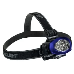 Flashlights & Lanterns<GoGreen Power 10 LED Head light with Strobe, Blue (GG-113-10HLBL)