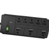Surge Protectors & Power Strips<GoGreen Power 8 Outlet Surge Protector, 6' cord, Black (GG-18316BK)