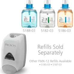 GOJO FMX 12 Wall Mounted Hand Soap Dispenser, Gray/Silver (5160-06)