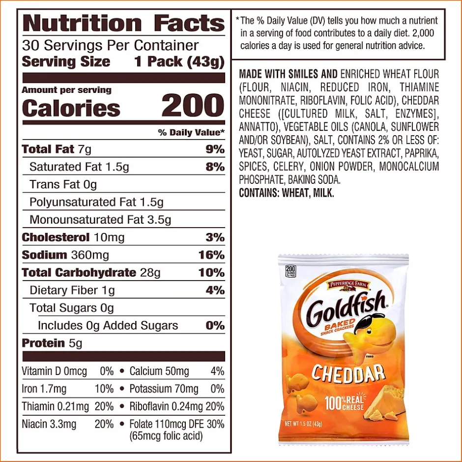 Variety Snack Packs<Goldfish Baked Snack Crackers/Sunshine Cheez-It Bundle (600-04053)