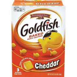 Crackers<Goldfish Cheddar Crackers, 58 oz., 3 Packs/Box (220-00430)