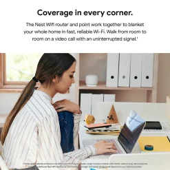 Google Nest 2nd Gen AC Dual Band WiFi Router and Extender, Snow (GA00822-US)* Wi-Fi Extenders