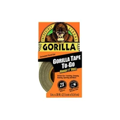 Gorilla To-Go Duct Tape, 1" x 10 yds., Black (6100109)* Duct Tape