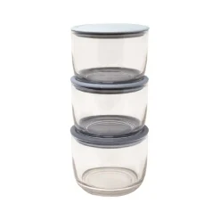 Food Storage Containers<Gourmet Kitchen Stacking Container, 3/Pack (233391)