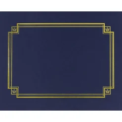 Best Certificate Holders, 9.75" x 12.5", Navy, 3/Pack (938903) Awards & Certificates