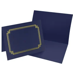 Best Certificate Holders, 9.75" x 12.5", Navy, 3/Pack (938903) Awards & Certificates