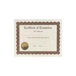 Hot Certificates, 8.5" x 11", Gold, 18/Pack (20104236) Awards & Certificates
