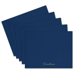 Best Excellence Certificate Holders, 9.34" x 12", Blue/Gold, 5/Pack (2017044) Awards & Certificates