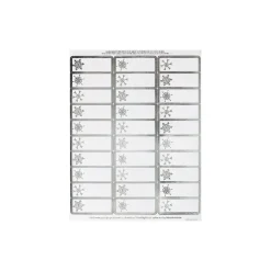 Great Papers ! Holiday Card Address Labels Silver Snowflakes, Multipack (2011681)* Address Labels