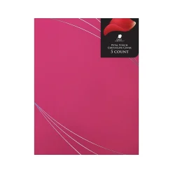 Hot Petal Touch Certificate Holders, 9.34" x 12", Pink, 5/Pack (2019000) Awards & Certificates