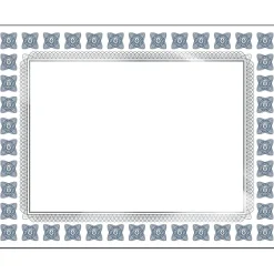 New Silver Scholar Certificates, 8.5" x 11", Silver and White 15/Count (2015074) Awards & Certificates